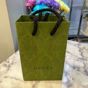 Small green Gucci shopping bag